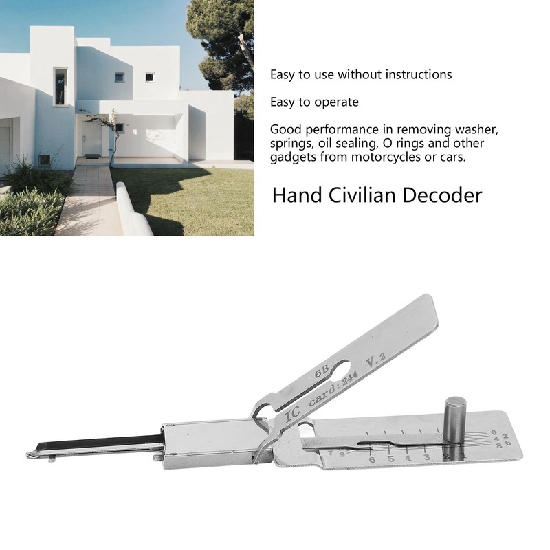 Hand Civilian Decoder Stainless Steel Single Head 6 Beads 2