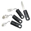 Extra Wide Handles Bendable Easy Grip Cutlery Set, Chunky Handles,