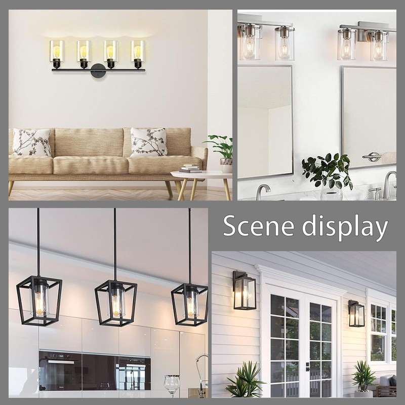 Sgphrzlt 4 PCS Metal Light Shade Ring, Light Socket Shade