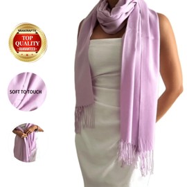 MIAKRAFTS Women's Scarf Pashmina Shawls and Wraps for Events Gifts Evening Dress Shawl (Lavender)