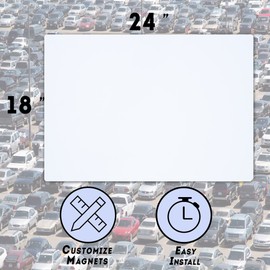 2 Pack of Blank Magnets with Rounded Corners, Blank Car Magnet Set – Magnet for Commercial or Marketing Vehicles/Cars to Advertise Business, Company Logo, and Prevent Car Scratches & Dents (18x24)