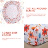 JSD Floral Printed Sheet Set Full Size, 4 Piece Flower