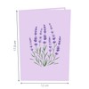 papercrush® Pop-Up Card Lavender – 3D Flower Card for Wife,
