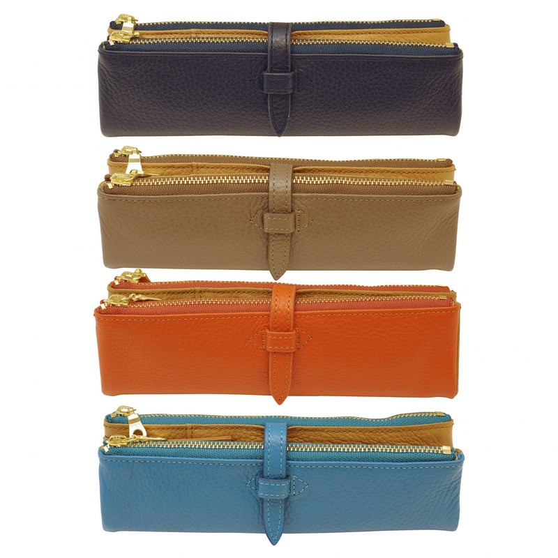 CCOMPANY LIMITED Pencil Case, Lupo 2 Second Genuine Leather, Italian