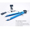 ZLKSKER Lockable All Metal Bow Compass with Pencil Sharpener &