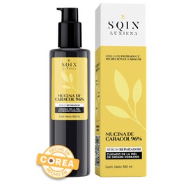 Sqin Luxiena Serum Baba de Caracol Coreano, Mucina de Caracol 96%, Repara e Hidrata la piel, Skincare Coreano, Snail Mucin, 100 ml.
