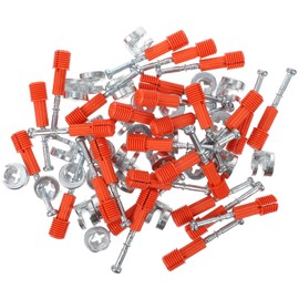 TEHAUX 30sets Furniture Connector Cam Locking Bolt Kit for Cabinets Wardrobes and Desks Dowel Hardware Connections Easy Assembly for Various Styles