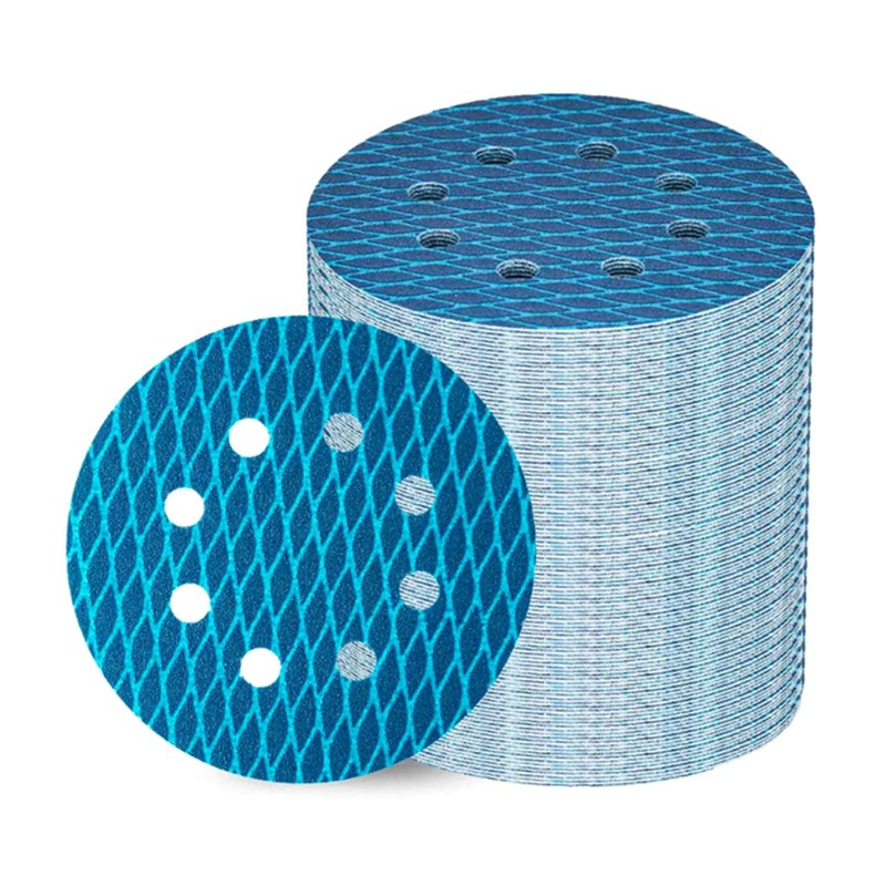 100Pcs Orbital Sander Sandpaper 5inch 8 Hole Sanding Disc Hook