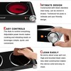 Hot Plate, Techwood 1800W Dual Electric Stove, Countertop Stove Double