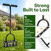Furfrolic Lawn Aerator - 2-in-1 Manual Aerator with Automatic Dirt
