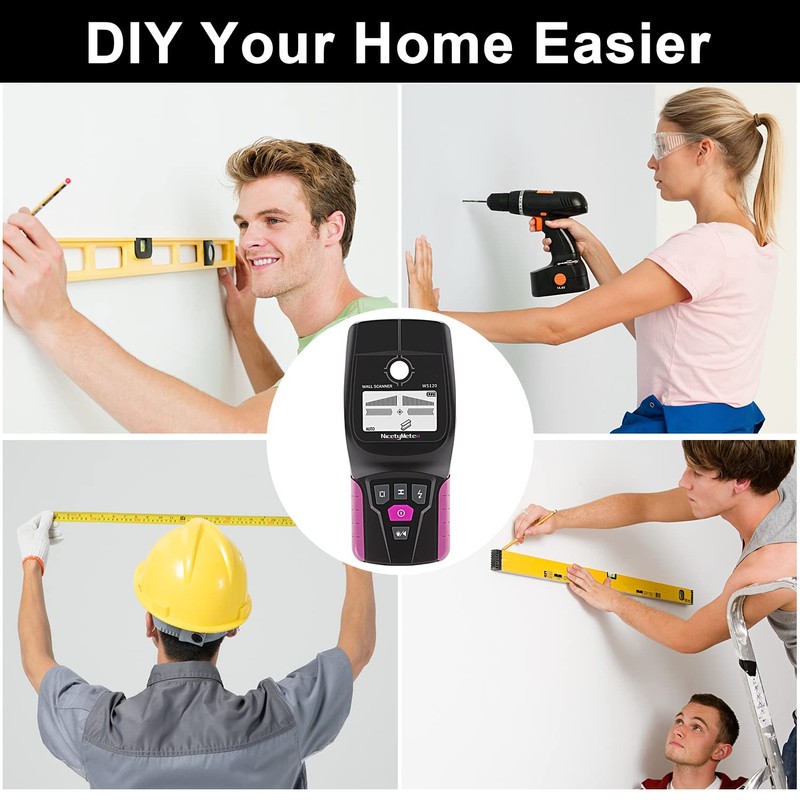 Stud Finder, Digital Stud Detector, Professional Wall Scanner for Ferrous/Non-Ferrous