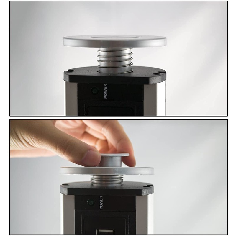 YUYTE - Multifuncion Toma De Corriente Torre para mesa US