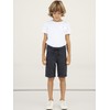NAME IT Fabric Shorts for Boys, Asphalt