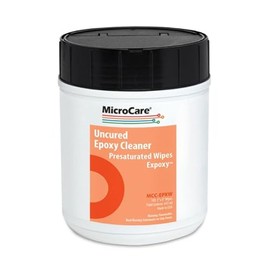MicroCare MCC-EPXW Uncured Epoxy Presaturated Wipes 8 x 5 100/Canister