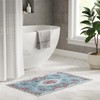 Easy-Going Floral Area Rug 3x5 Entryway Rug Washable Inside Door