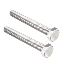 sourcing map M14x120mm Hex Bolts 304 Stainless Steel Hexagon Screw Bolt 2pcs