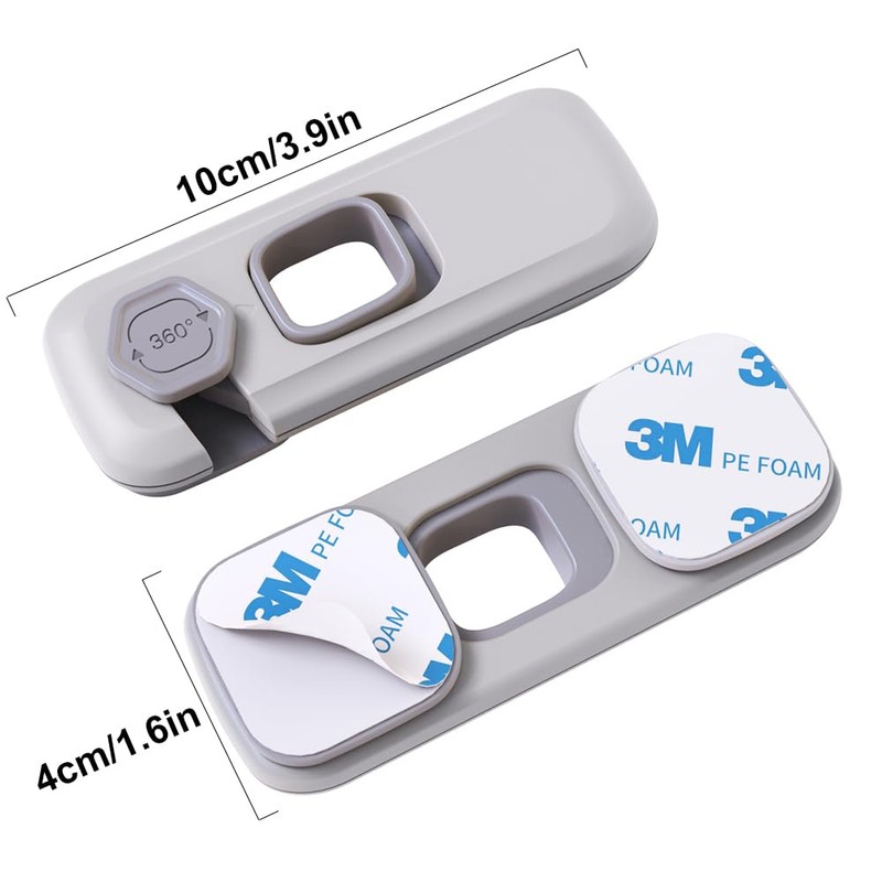 5 Pack Child Proof Refrigerator Lock, QYESWHSR Fridge Locks for