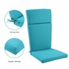 Adirondack Chair High Density Foam Cushions,High Back Outdoor Rocking Chair