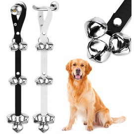 BLUETREE 2 Pack Dog Doorbells Premium Quality Training Potty Great Dog Bells Adjustable Door Bell Dog Bells for Potty Training Your Puppy The Easy Way - 7 Extra Large Loud 1.4 DoorBells