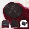 PORSMEER Ponytail Hairpiece Long 76 cm with Drawstring Wavy Curls