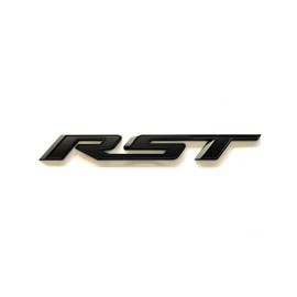 Generic 1Pc Tailgate Emblem Compatible with RST Letter Badge Inserts Sticker 2019 2020 2021 Replacement for Silverado 1500 Tahoe Yukon SUV 4x4 - Matte Black