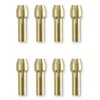 2460-20 Cordless Rotary Tool Accessories 8Pcs Quick Change Brass Collet