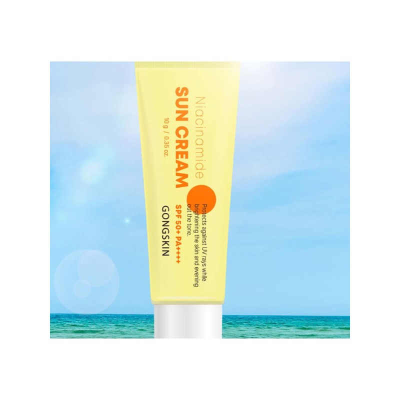 Niacinamide/Sunscreen Cream/10g/x/3PCS/Small Size/Mini/Travel/SPF50+/UV Protection