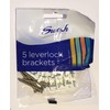 Swish Deluxe Curtain Track White Brackets (Pk 5)