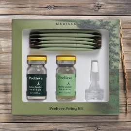 Medico Skin Nutrition Skin Softening Skin Beauty Herbal Peeling Kit Seaweed Facial Exfoliation Powder + Solution + Cica Cream 1g 8ml 1 set / 메디스코 피부영양 피부소프트닝 피부미용 약초필링 키트 해초 얼굴각질제거 파우더 +솔루션 +시카크림 1g 8ml 1세트