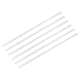 sourcing map 6 Pcs Square Aluminum Flat Bar, 5/32" (4mm) Thick x 5/16" (8mm) Width x 12" (305mm) Long 6061 Aluminum Flat Plate Solid New Mill Stock Silver for Industrial Building