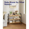 Bamboo Shoe Rack for Entryway, 27.5" x 9.8" x 25.6",