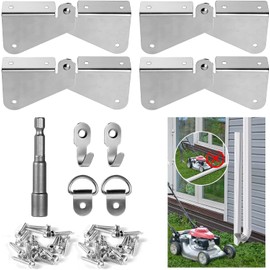 Lipshome 2-Piece Set of 4 Gutter Extension Hinge, Includes Water Pipe retaining Hook, downspout Extension flip Hinge, Universal Size, Easily installs on Any Size Rectangular or Square downspout
