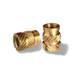 ShineNow Threaded Heat-set Inserts Brass for Printed Plastic Parts M4 Long 50pcs