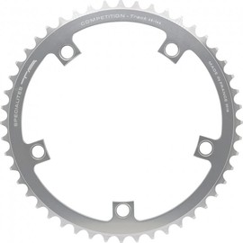 Spécialités TA Unisex's Track Competition 144 PCD 5 Arm Chainring, Silver, 51t