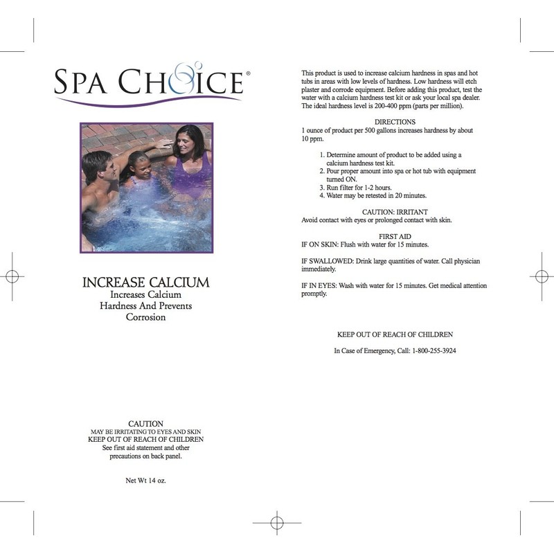 SpaChoice 14-Ounces Premium Increase Calcium, Calcium Hardness Increaser Hot Tub,