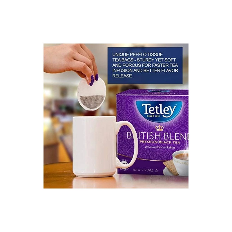 Tetley British Blend Tea 80 Bags (Pack of 6)