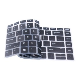 Silicone Keyboard Cover Skin Compatible for 14" HP ProBook 440 445 G5 G6 G7, HP ProBook 430 G5 13.3", HP ProBook x360 440 G1, HP ProBook 640 G4 G5 (Black)