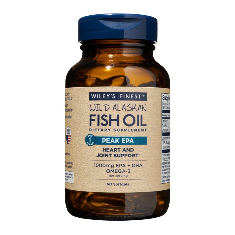 Wileys Finest Peak EPA Fish Oil Capsules - 60 caps