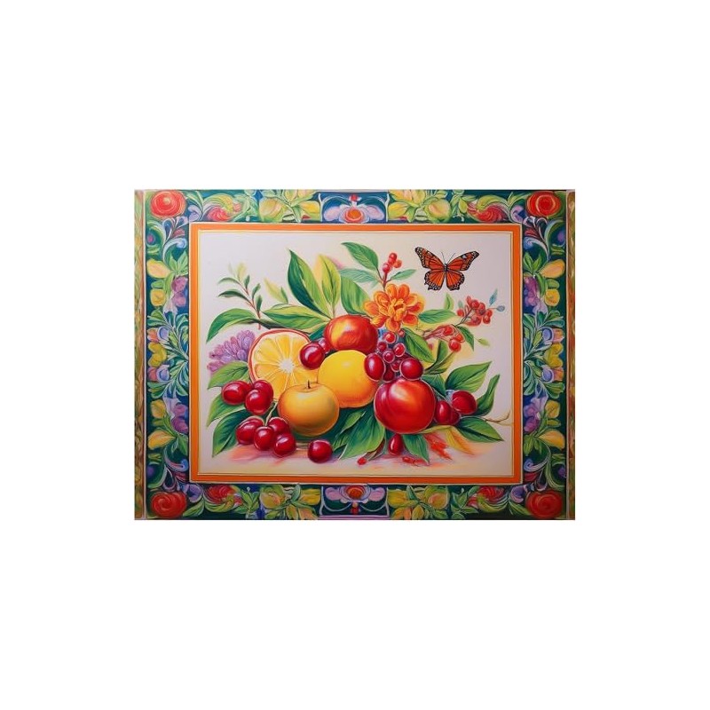 Fruit Bouquet Pattern A952 Accent Tile Mural Kitchen Bathroom Wall
