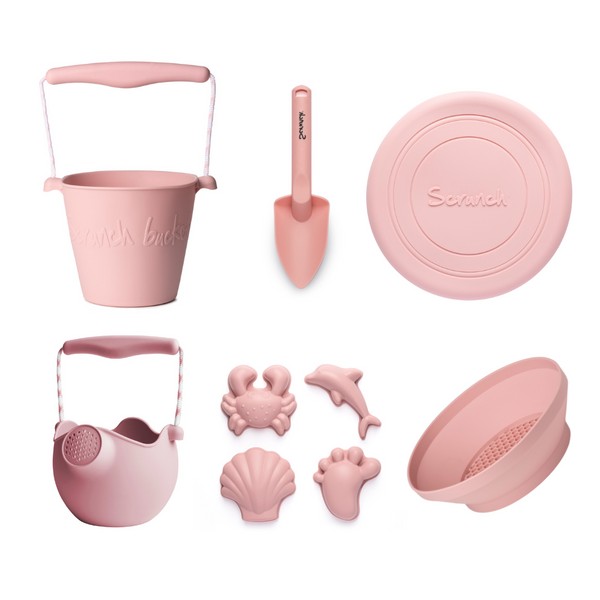 Scrunch Full Bundle of Six | Dusty Rose, Classic Watering Can Set