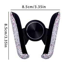 Handyhalterung Auto Bling Bling Glitzer Handyhalterung Auto Universal Kristall Handyhalterung Handyhalter Für Auto 360 Grad Handyhalterung Auto Für Auto Armaturenbretter Und Auto Lüftung (weiß)