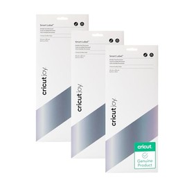Circut Smart Permanent Vinyl (5.5in x 13in, Silver) for Joy Machine, Permanent Vinyl for Cricut Joy, Matless Cutting Permanent Adhesive Vinyl, 3pk