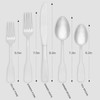 Vanys Silverware Set, Stainless Steel Flatware Cutlery Set For 8,