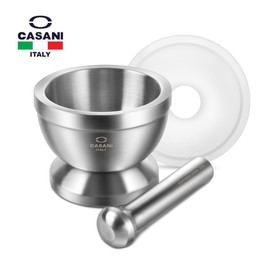 Kasani Mini Stainless Steel Mortar Multipurpose Baby Food Garlic Grinding Mortar / 까사니 미니 스텐 절구 다용도 이유식 마늘 깨갈이 절구통