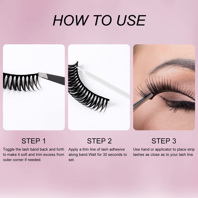 FADLASH Super Strong Hold Clear Eyelash Glue for False Lashes,