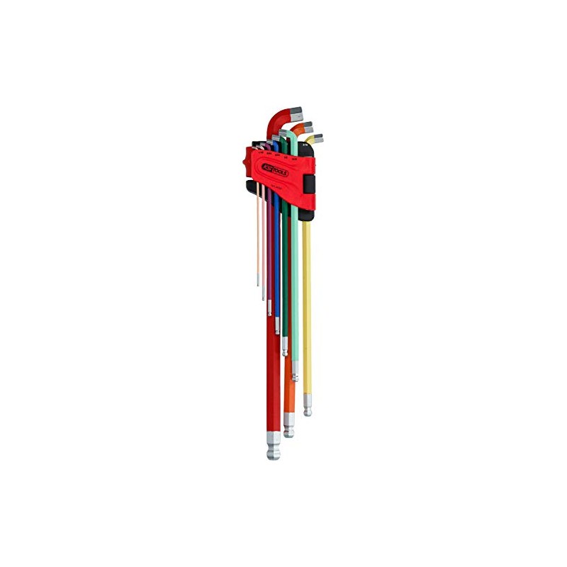 KS Tools 151.4430 Ball End Allen Key Set 108° Angled