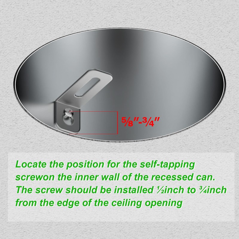 tebio R5 and 6 Recessed Can Light Conversion Kit, Ceiling