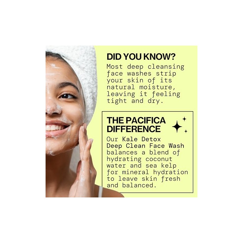 Pacifica Beauty Kale Detox Deep Cleansing Face Wash