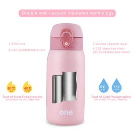 Sprouts Kids Insulated Water Bottle | 24 Hours Cold, 12 Hours Hot | Reusable Metal Water Bottle | Leak-Proof Sports Flask | 9 oz