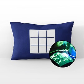 Illuminated Apparel Glow Sketch Interactive Glow in The Dark Pillowcase (Noughts & Crosses)